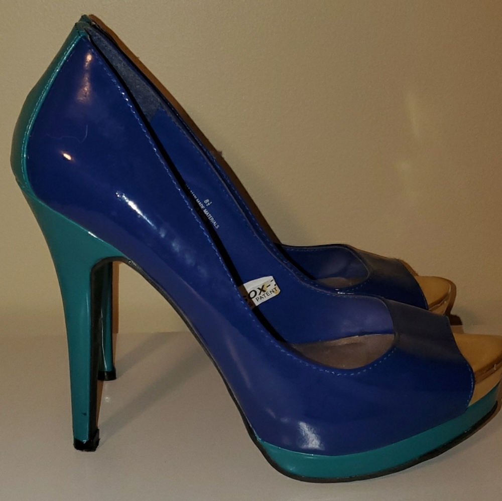 Mossimo Patent Leather Open Toe Heels